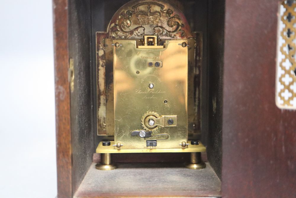 A Silver Jubilee mahogany-cased mantel clock by Charles Frodsham,